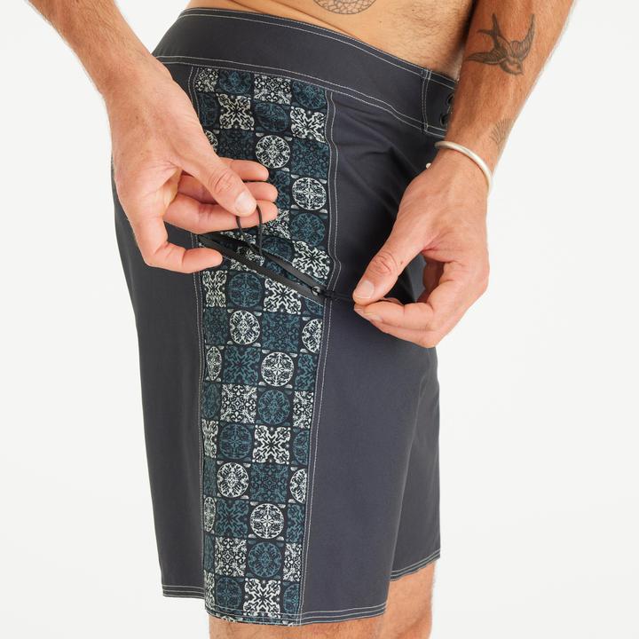 Immagine prodotto Olaian Boardshorts Herren lang 500 Arch Taow 19" schwarz (44)