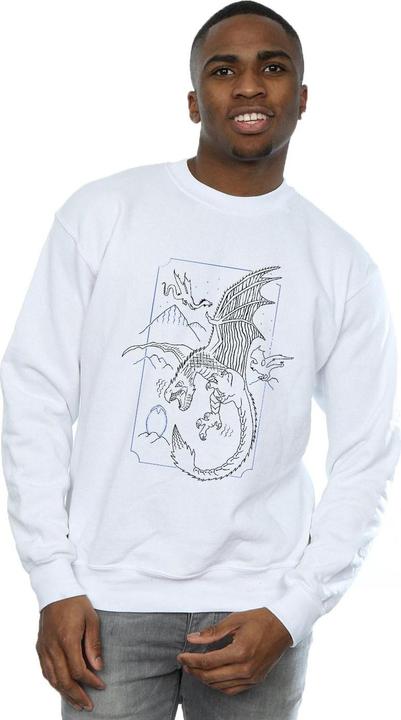 Immagine prodotto Dragon Line Art Felpa Uomo (XXL)