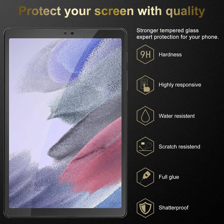Image du produit Cadorabo 3x Film de protection 3er Pack Tempered Tablet (3 pièce(s), Galaxy Tab A7 Lite 8.7)