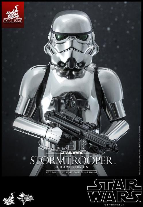 Produktbild Hot Toys Star Wars “Stormtrooper (Chrome Version)” 1/6 Actionfigur
