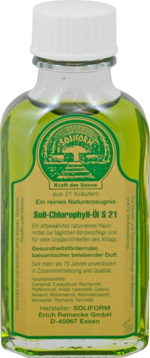 Soliform Soli-Chlorophyll-Öl S 21, 100 ml Öl (Körperöl, 100 ml)