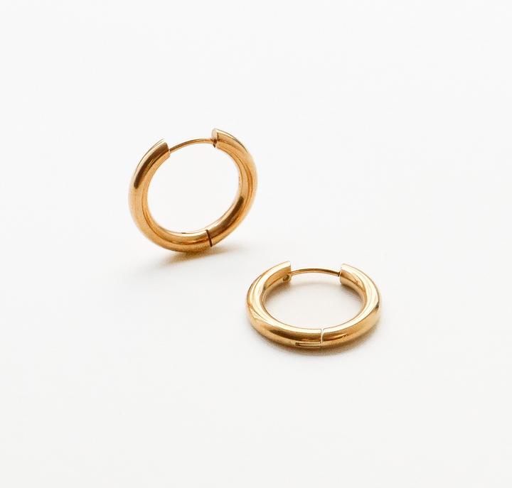Tara Style Ava Bold Infinity Hoop - Creolen (waterproof) (Wasserfest 18k Edelstahl rose vergoldet)