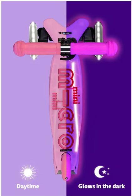 Produktbild Micro Scooter Mini Deluxe Glow Plus LED Pink
