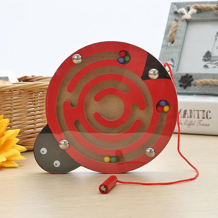 Immagine prodotto Ueli Express Labirinto di palline magnetiche in legno per bambini 5