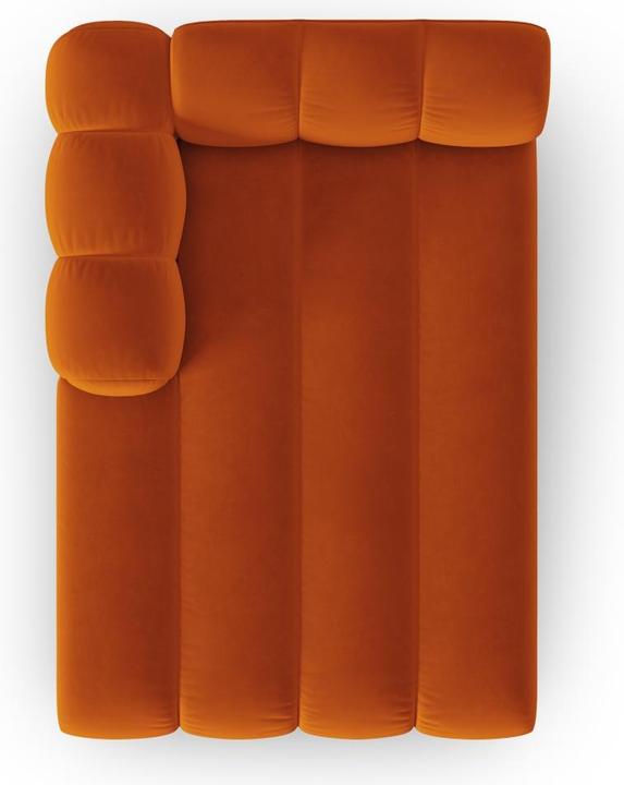 Actual product image Micadoni Velvet Chaise Longue Left, "Lupine", 2 Seats, 117x177x70Made in Europe (Chaise longue)