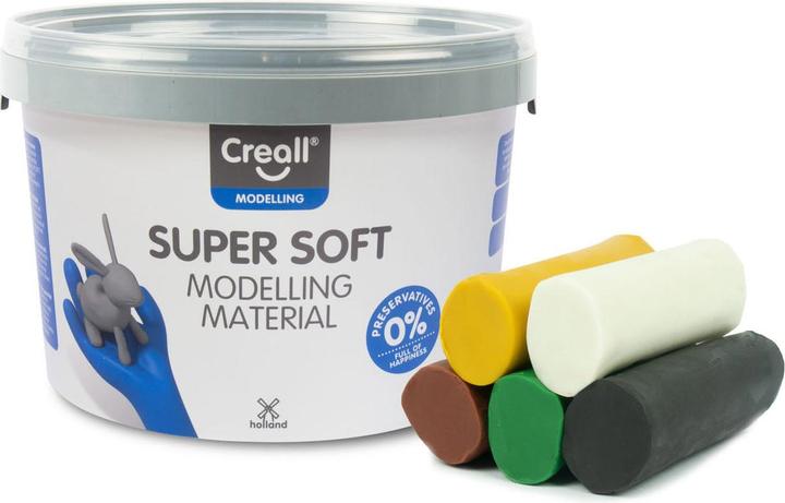 Actual product image Creall Supersoft Klei Safari kleuren, 1750gr.