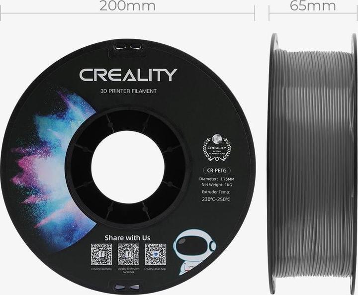 Produktbild Creality Filament (PETG, 1.75 mm, 1000 g, Grau)