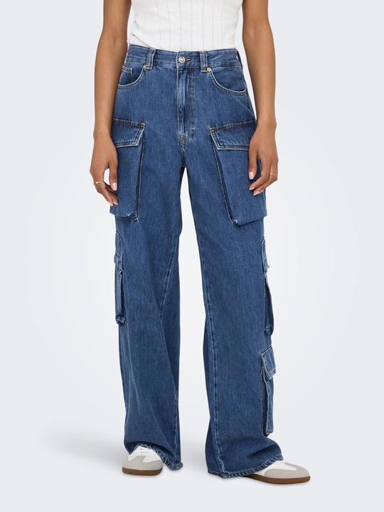 Actual product image Only ONLJamey Loose Baggy Cropped Mid Rise Jeans (W31/L32)