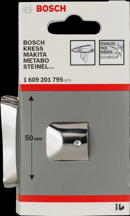 Produktbild Bosch Professional Zubehör Flächendüse, 50 mm, 33,5 mm, Düse für Bosch-Heissluftgebläse