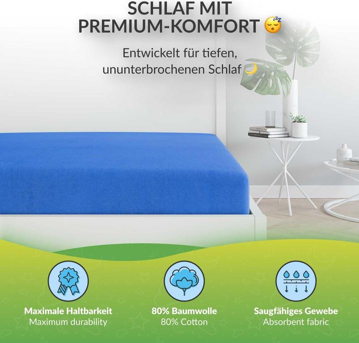 Actual product image Etérea Terry fitted sheet (60 x 120 - 70 x 140 cm)