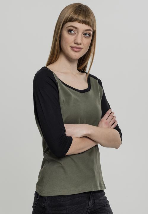 Image du produit Urban Classics Ladies 3/4 Contrast Raglan Tee (5XL)