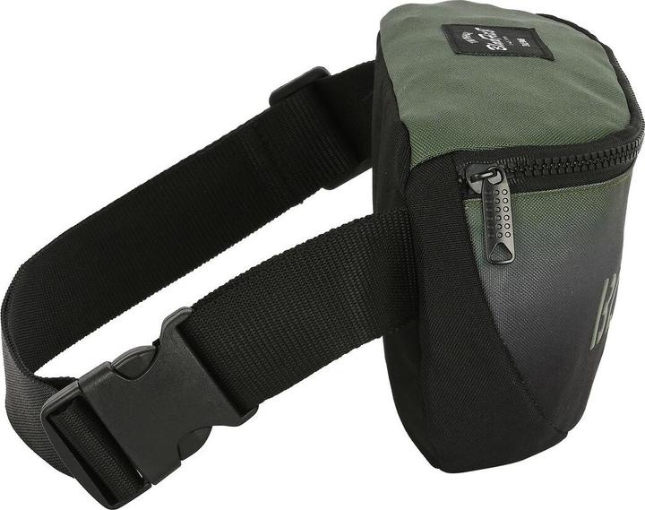 Actual product image Safta Belt Bag Gradient Black Military Green (23 x 14 x 9 cm)