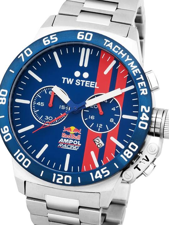 Immagine prodotto TW-Steel CS121 Red Bull Ampol Racing Cronografo Uomo 45mm 10ATM (Cronografo, 45 mm)