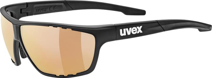 Actual product image Uvex Sports sportstyle 706 CV V (Black Mat, colorvision variomatic - litemirror red)