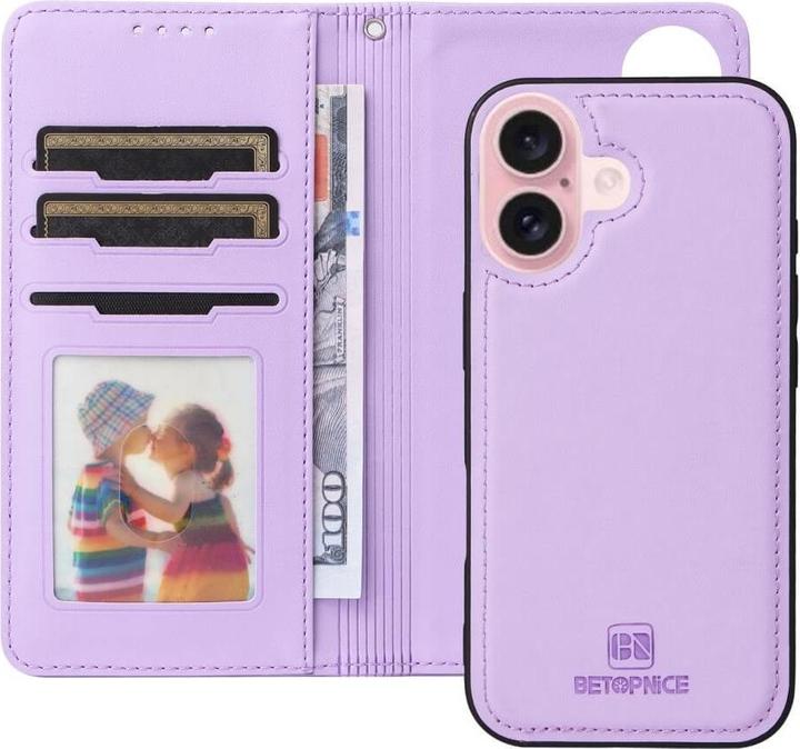 Immagine prodotto Cover-Discount iPhone 16 - Custodia portafoglio divisibile 2 in 1 per cellulare (Apple iPhone 16)