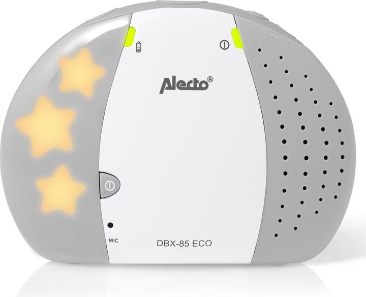 Produktbild Alecto DECT Babyphone mit Sparbetrieb, weiss/grau (Babyphone mit Kamera, 300 m)
