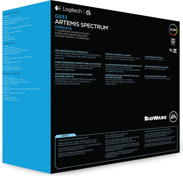 Produktbild Logitech G G933 Artemis Spectrum (Kabellos)