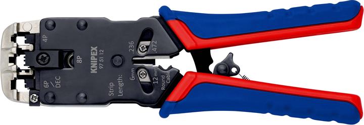 Knipex Crimpzange für Westernstecker (200 mm)
