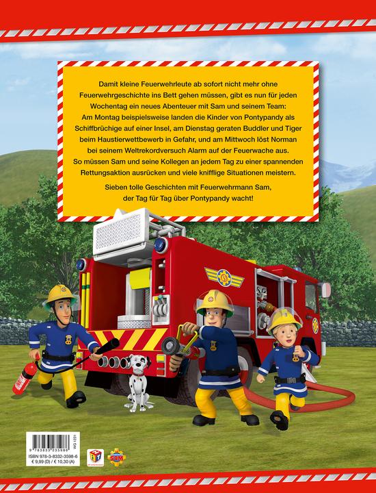 Produktbild Panini Feuerwehrmann Sam: Eine Woche voller Feuerwehrgeschichten (Deutsch, Eva-Regine Rauch, Nicole Hoffart, Katrin Zuschlag, 2018)