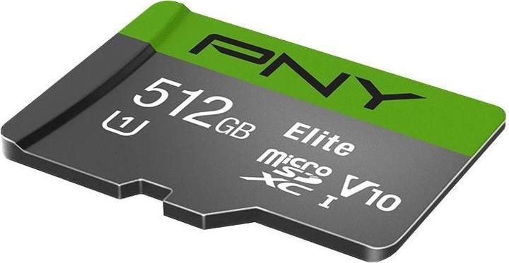 Actual product image PNY Elite (512 GB, microSDXC, U1, UHS-I)