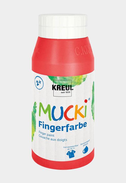 Productafbeelding Mucki Vingerverf (Rood, 750 ml)