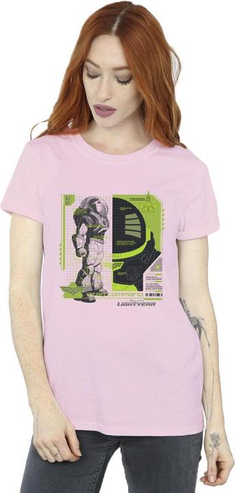 Actual product image Disney Womens/Ladies Lightyear Buzz Tech Panel Cotton Boyfriend T-Shirt (XXL)