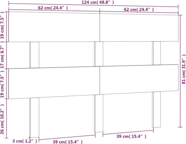 Image du produit VidaXL Lashonda (124 x 3 x 81 cm)