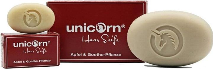 Immagine prodotto Unicorn Sapone per capelli mela & pianta di Goethe 16 g (Shampoo solido)
