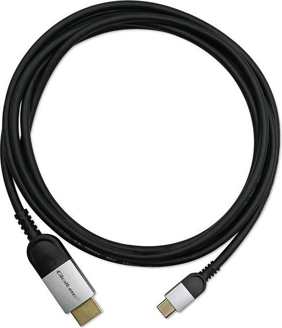 Produktbild Qoltec USB-C zu HDMI 4K Kabel 60Hz 32AWG 2m (2 m, HDMI)