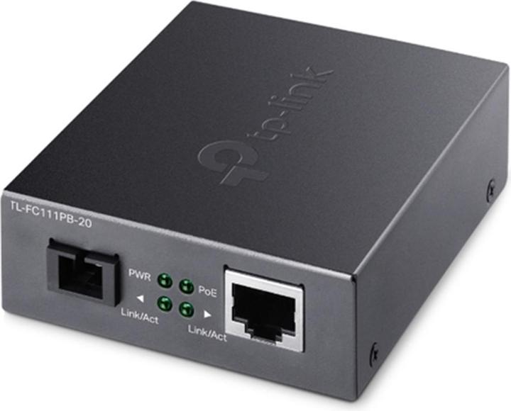Actual product image TP-Link 10/100Mbps WDM Media Converter with 1-Port PoE (Media converter)