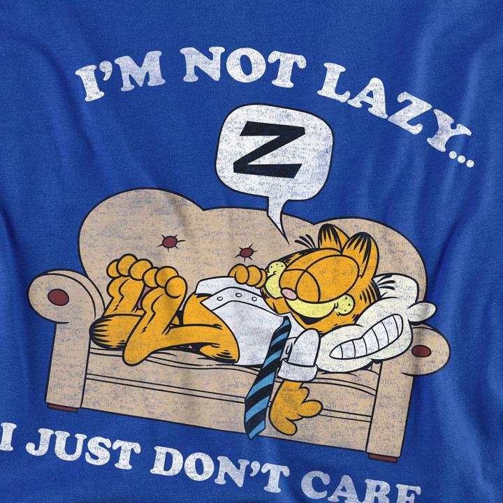 Actual product image Garfield Unisex Adult Not Lazy T-Shirt (L)