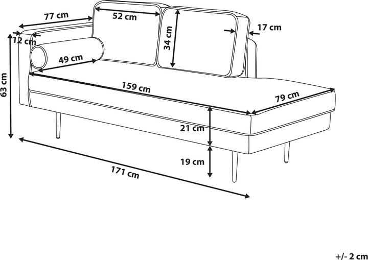 Actual product image Beliani Miramas (1.5 seater)