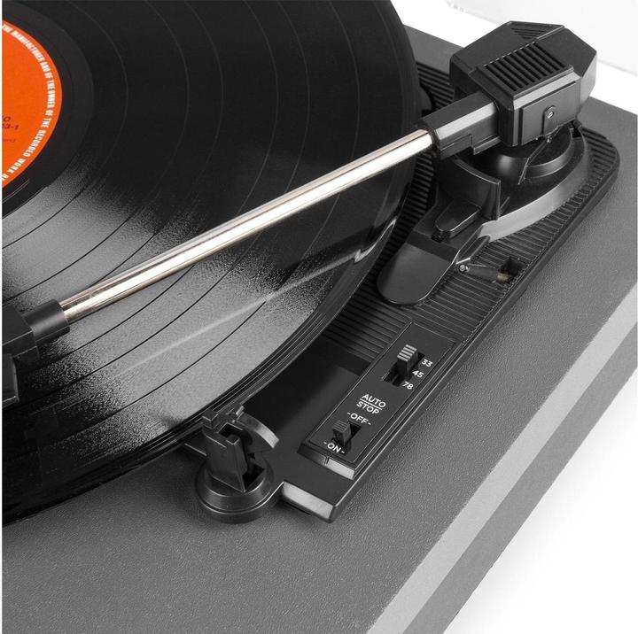 Immagine prodotto Fenton Piastra con Bluetooth e altoparlanti - RP165G - Incl. Naald - Alluminio / argento (Automaticamente)