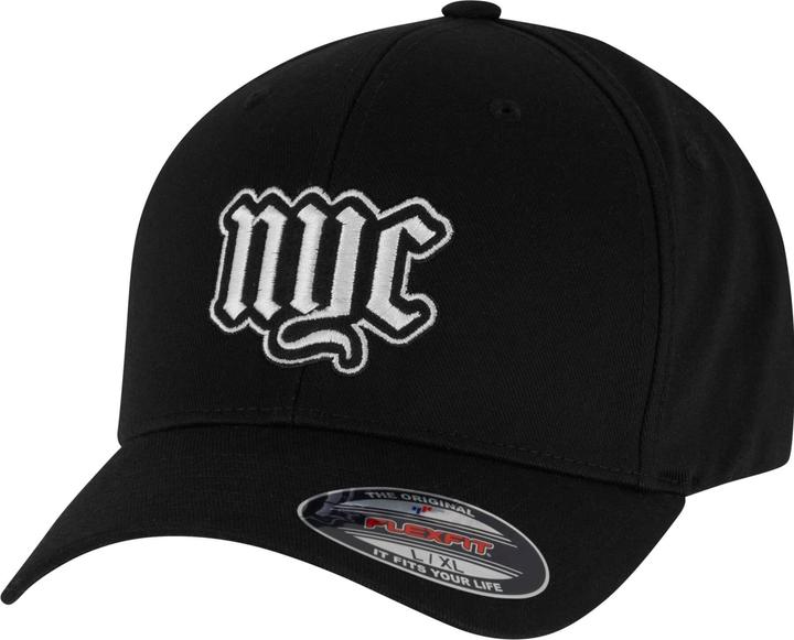 Flexfit NYC Old English Wording Patch Wooly Combed Cap - 186925