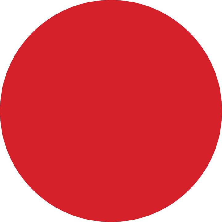 Produktbild Brady Papieretiketten auf Rolle, Rot, 38 mm Durchmesser, rund (500 E.)