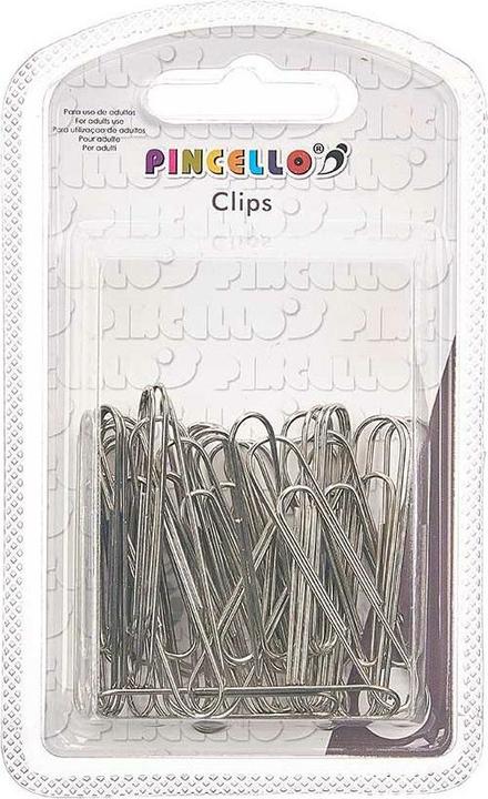 Actual product image Pincello Paper clip silver coloured large metal (24 pieces) (24 x)