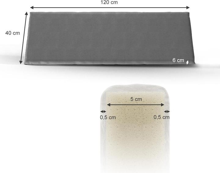Immagine prodotto Vicco Bankauflage (120 x 40 x 6 cm)