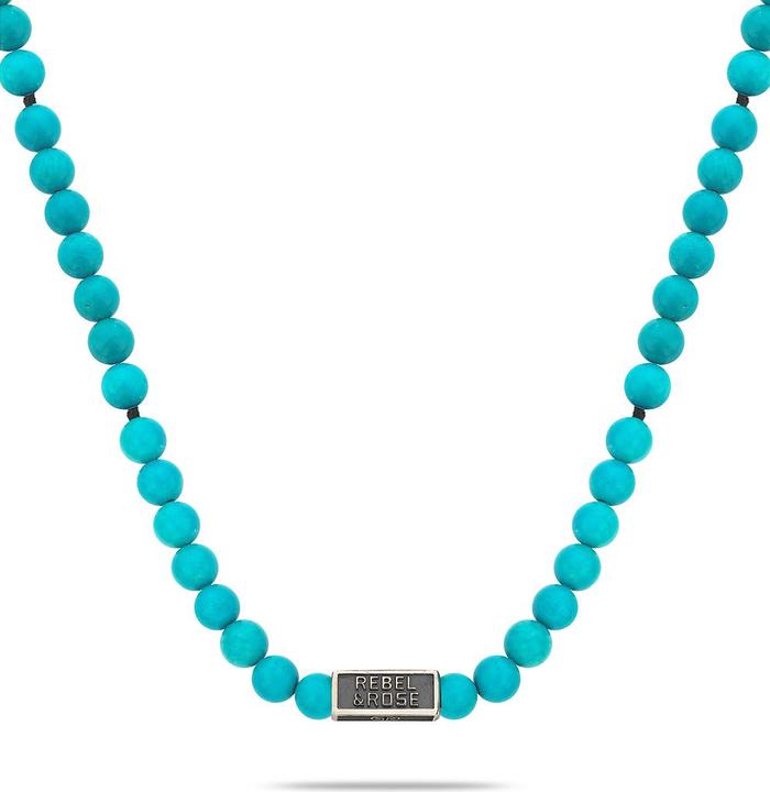 Produktbild Rebel & Rose NL034-S-70 Turquoise Delight Herren Halskette 70cm (Sterling Silber 925)