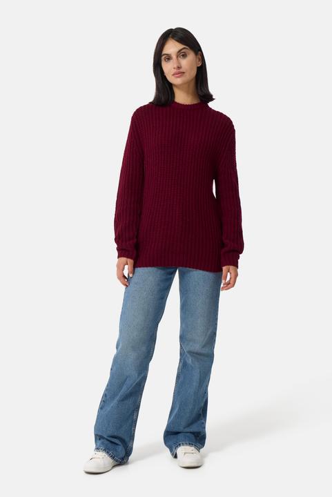 Actual product image Cash-Mere Grobgestrickter Wolle Kaschmir Rundhals Pullover (M)