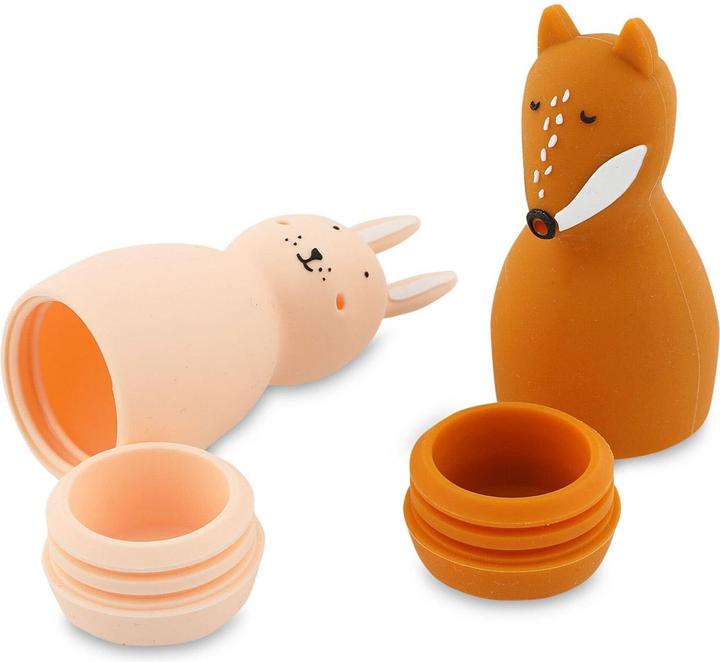 Produktbild Trixie Baby Silikon Spritztiere Hase & Fuchs
