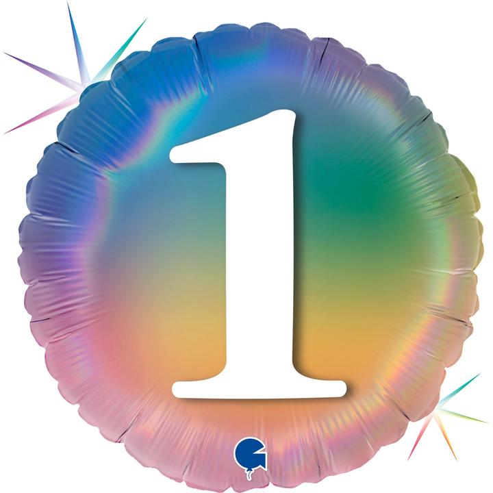 Immagine prodotto Grabo Balloons Palloncino in alluminio - Arcobaleno rotondo 1 (1 x)