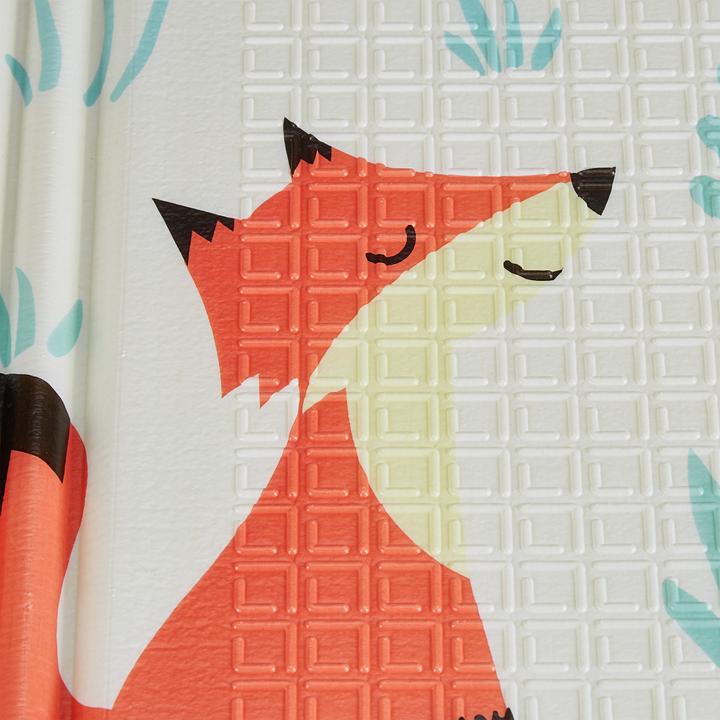 Produktbild Relaxdays Faltbare Kindermatte mit Waldtieren (195 x 150 x 1 cm)