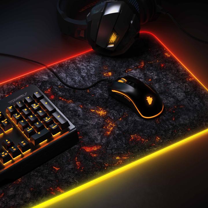 Image du produit Titanwolf Tapis de souris de jeu RGB, tapis de souris XL 800 x 300mm améliore la précision et la vitesse
