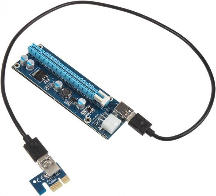 Kolink PCI-Express x1 auf x16 Riser Mining/Rendering-Kit Pro - 1m