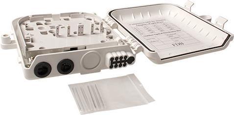 Image du produit Boîtier de montage de fibres non chargé, 8 ports