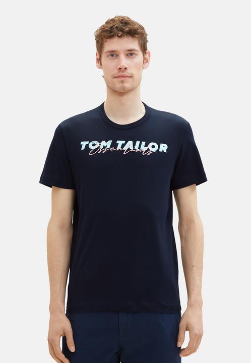 Immagine prodotto Tom Tailor T-Shirt Kurzarmshirt mit Front-Logo-Print (XL)
