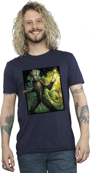 Actual product image Mens Guardians Of The Galaxy Groot Forest Energy T-Shirt (M)