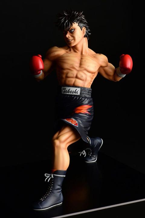 Actual product image Orca Hajime no Ippo statuette PVC 1/6 Takeshi Sendou Finish Blow Ver. Damage 29 cm
