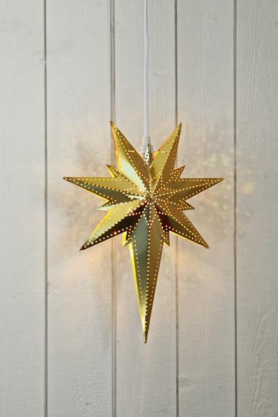 Immagine prodotto Star Trading LED Stella di Betlemme 35 cm, metallo, ottone