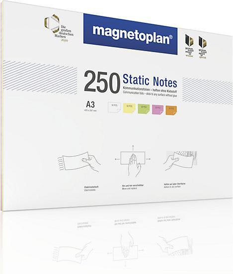 Immagine prodotto Magnetoplan Note statiche, DIN A3, 250 pezzi assortiti